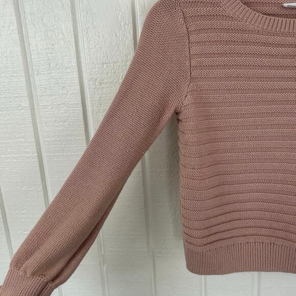 Gap Kids Cotton Chunky Knit Pullover Sweater Pink Heavy Warm - Picture 4 of 9